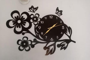 Beautiful Flower Design Wall Clock