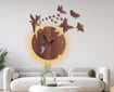 Fairy Design Laminated Wall Clock With Backlight